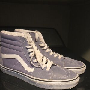 Vans Men's High-Top Sneakers - Gray and White